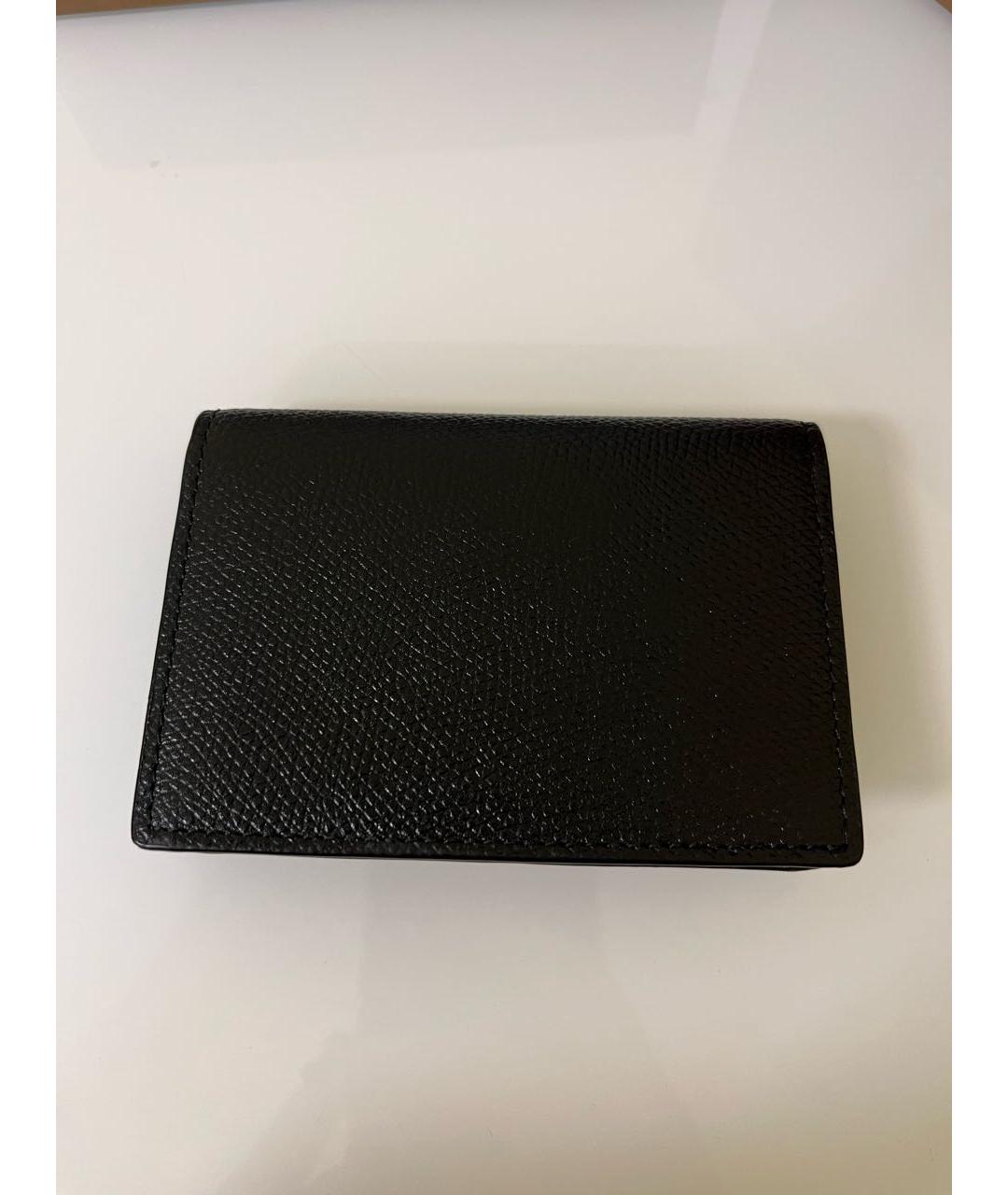 BURBERRY Черный кожаный кардхолдер, фото 3