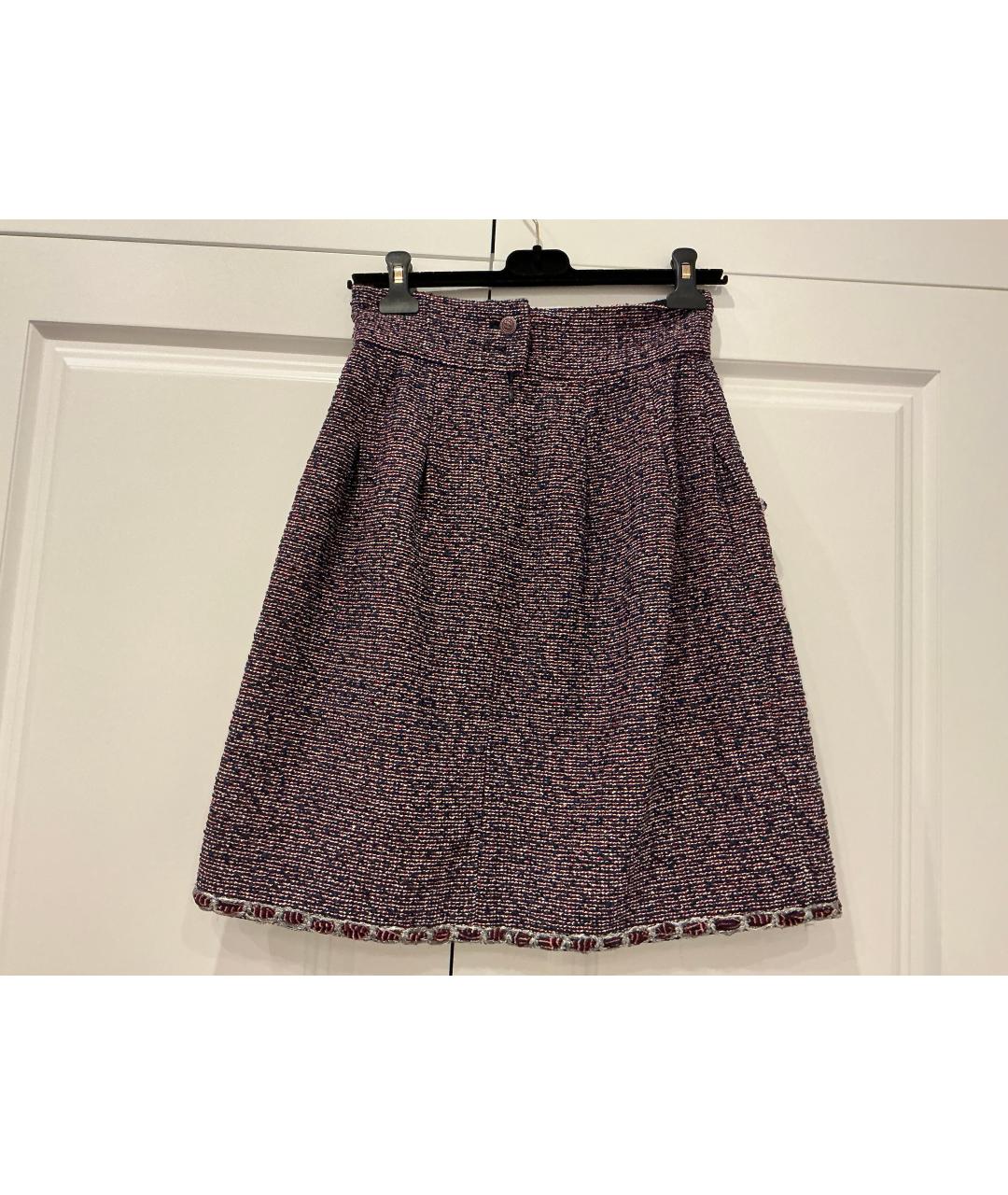 CHANEL Твидовая юбка миди, фото 2