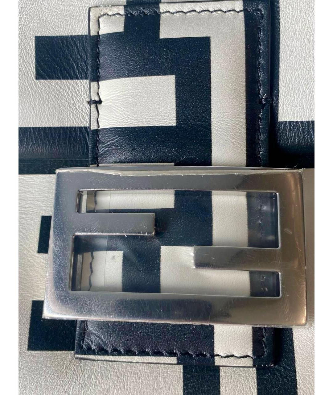 FENDI Белая кожаная сумка через плечо, фото 8