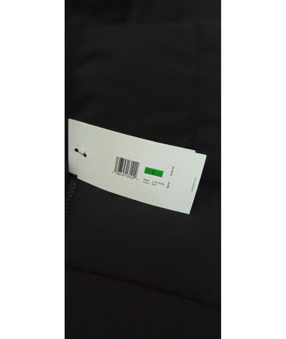 CALVIN KLEIN Черный полиэстеровый пуховик, фото 3