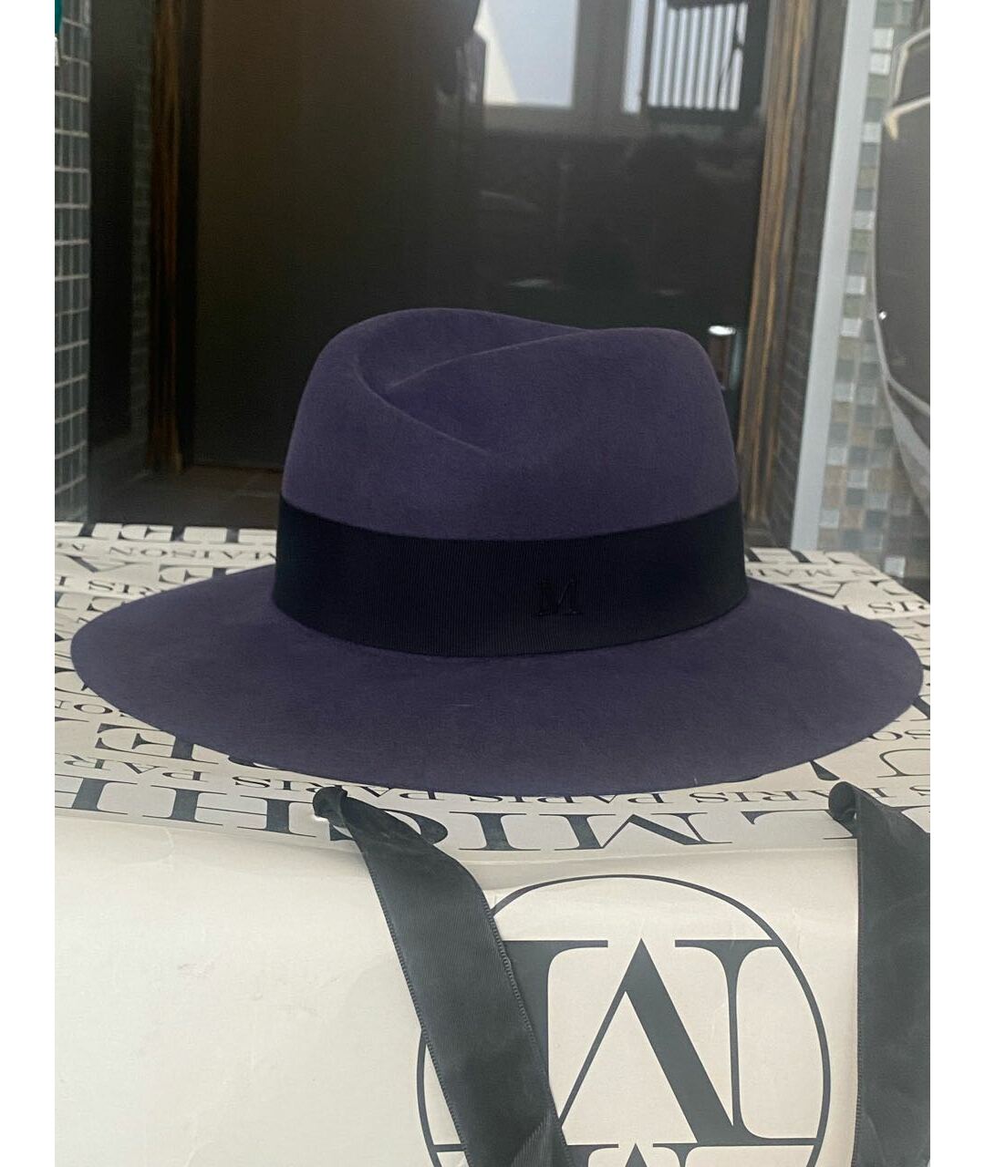 MAISON MICHEL Фиолетовая шерстяная шляпа, фото 3