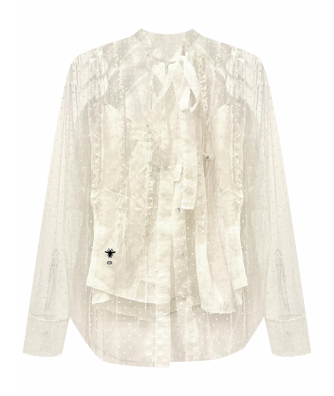 CHRISTIAN DIOR Белая блузы, фото 1