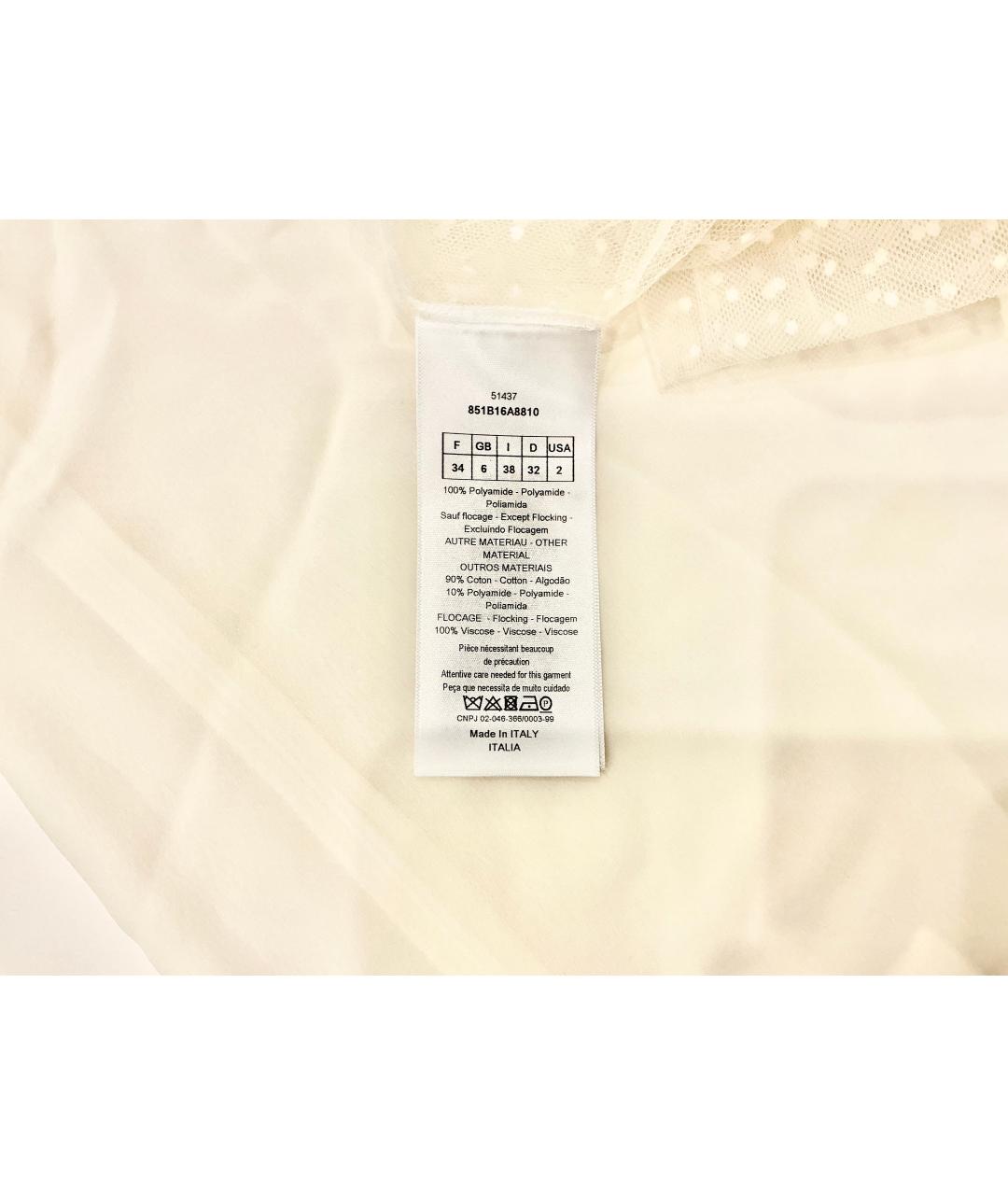 CHRISTIAN DIOR Белая блузы, фото 4