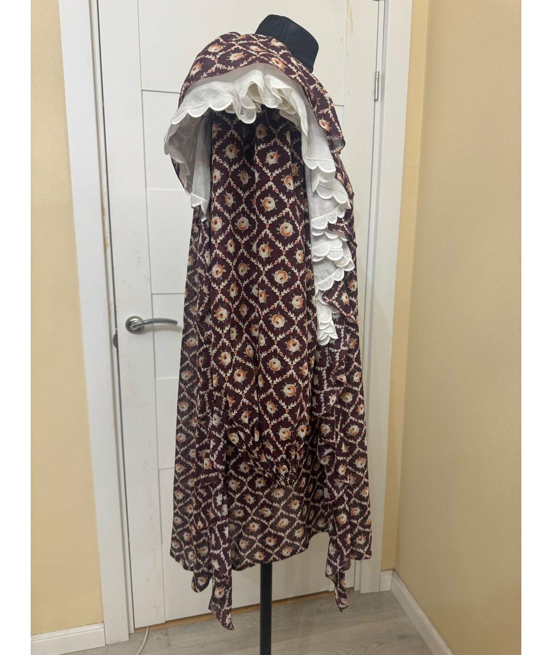 ULYANA SERGEENKO Мульти хлопковое повседневное платье, фото 4