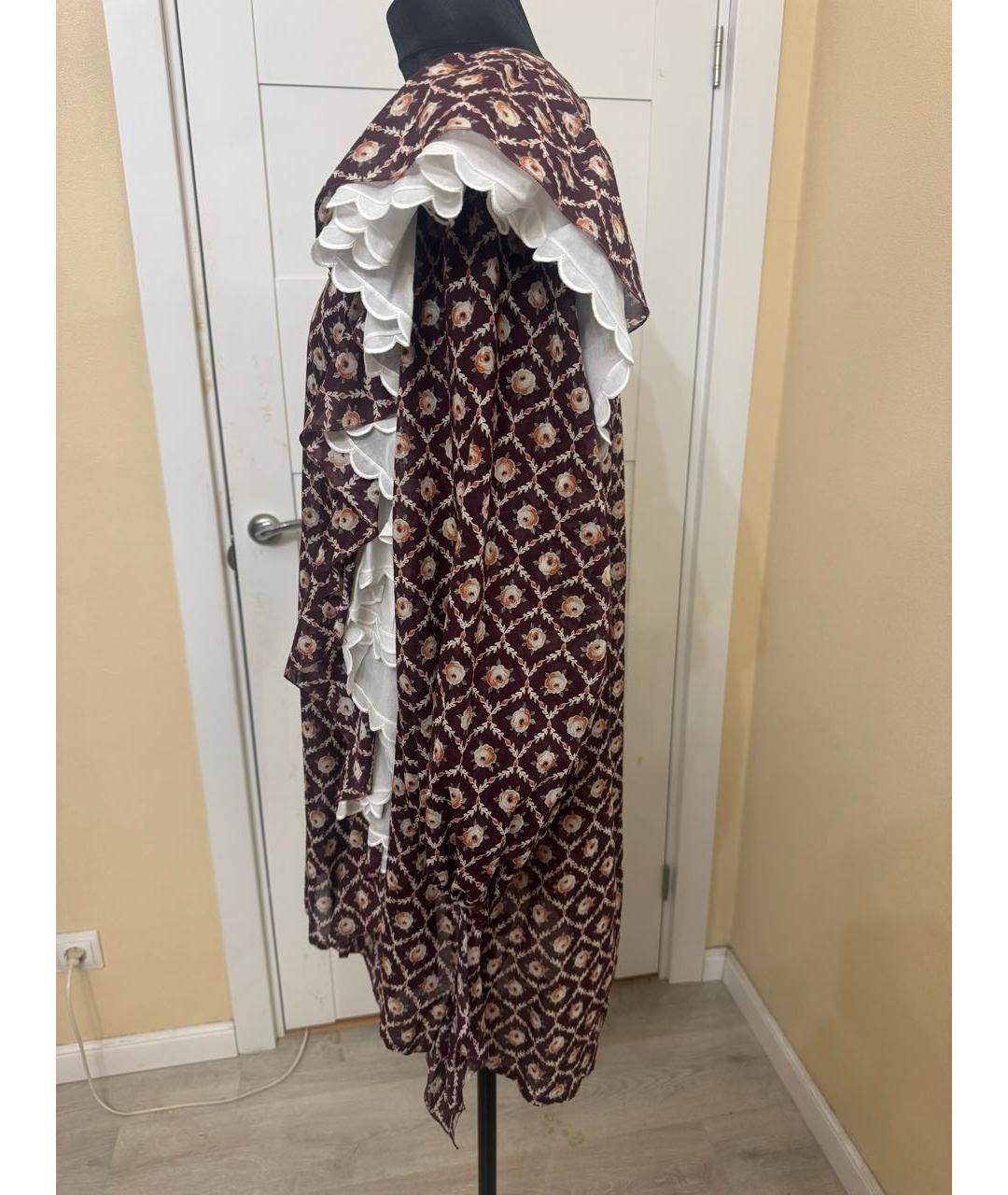 ULYANA SERGEENKO Мульти хлопковое повседневное платье, фото 5