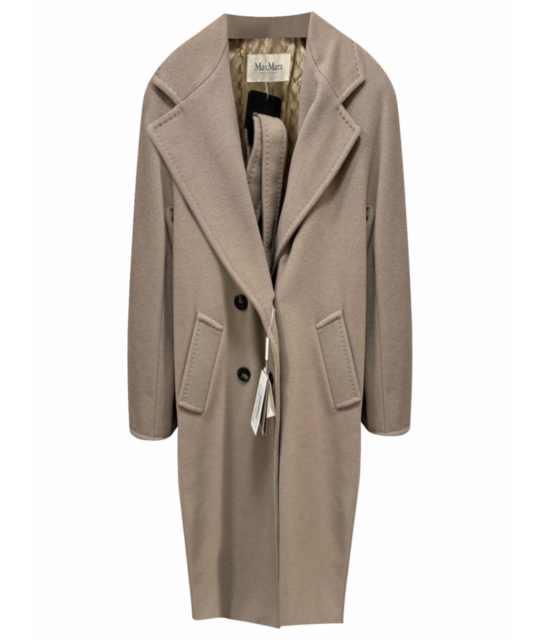 MAX MARA Бежевое шерстяное пальто, фото 1