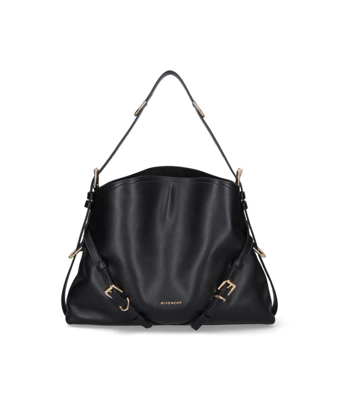 GIVENCHY Черная кожаная сумка тоут, фото 1