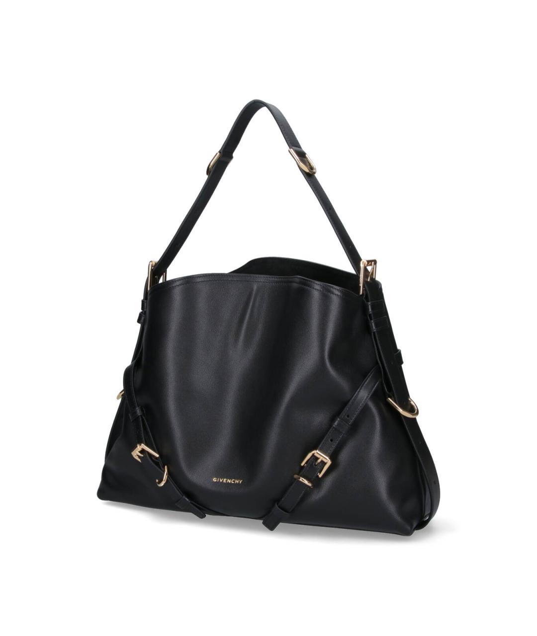 GIVENCHY Черная кожаная сумка тоут, фото 2