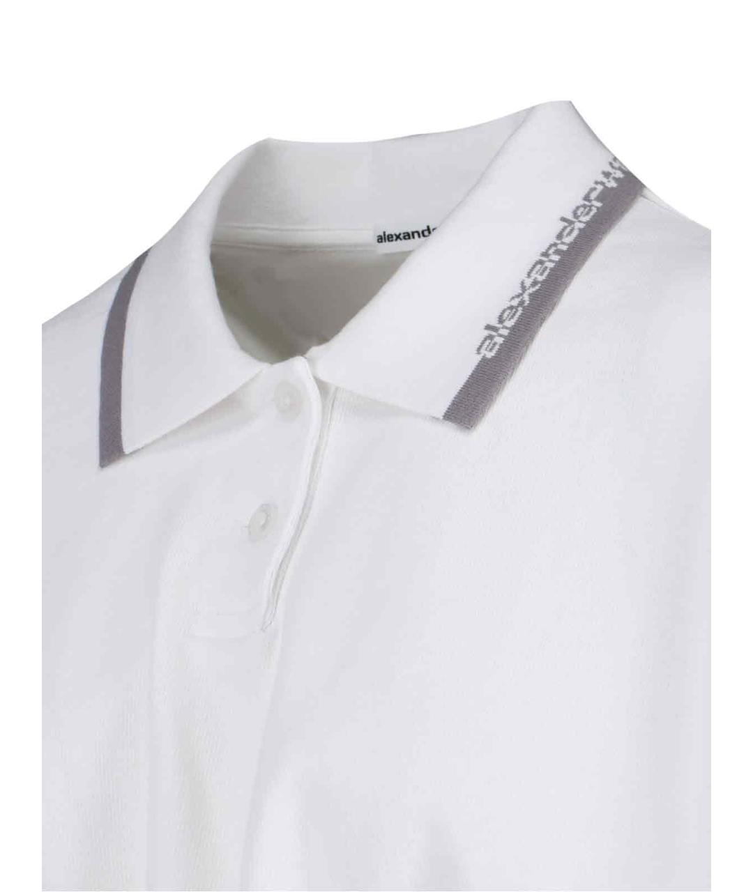 ALEXANDER WANG Белая хлопковая футболка, фото 3