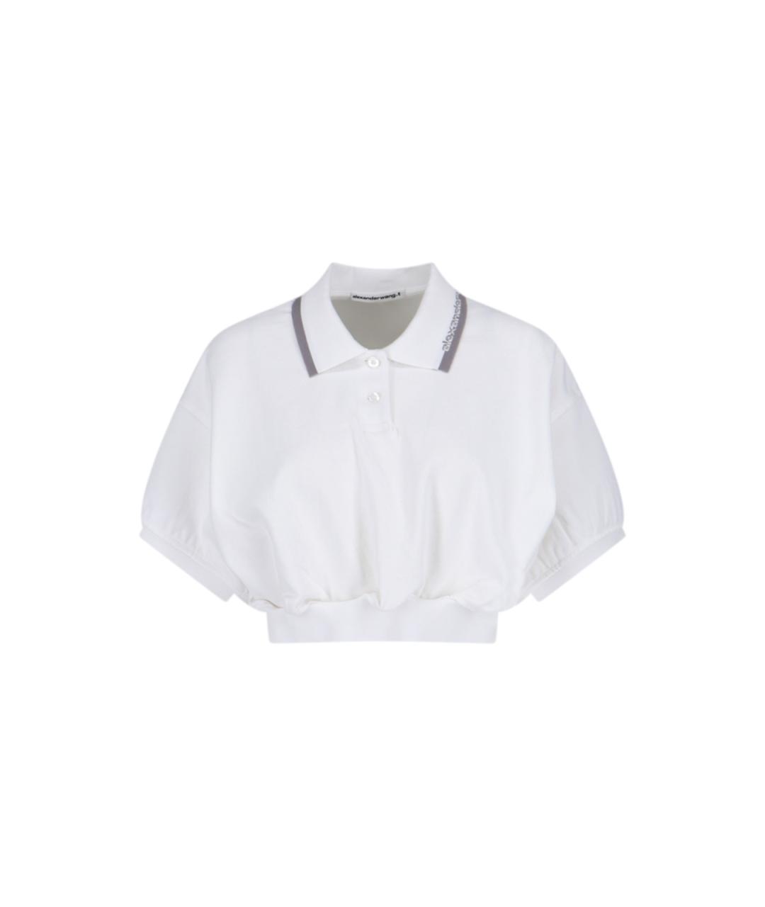 ALEXANDER WANG Белая хлопковая футболка, фото 1