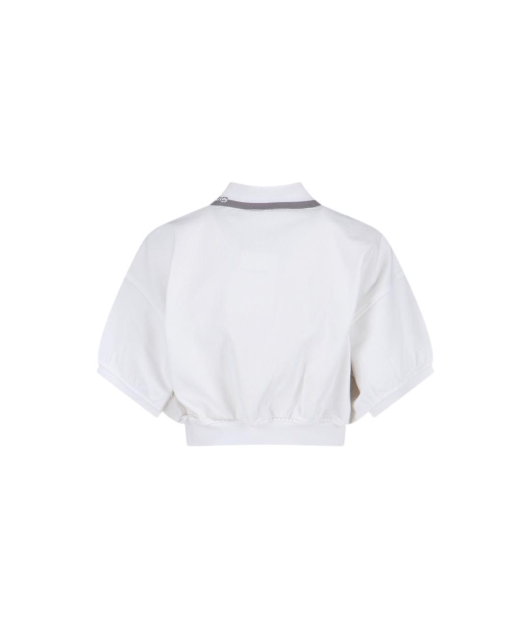 ALEXANDER WANG Белая хлопковая футболка, фото 2