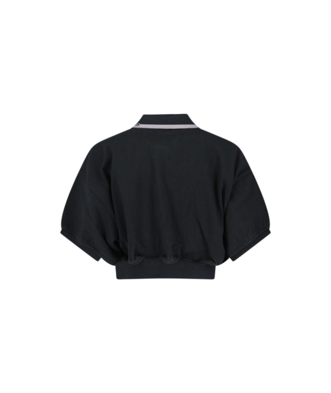 ALEXANDER WANG Черная хлопковая футболка, фото 2