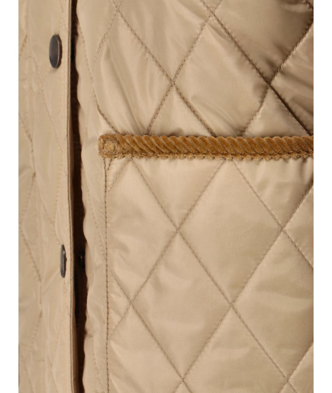 BURBERRY Бежевая полиамидовая куртка, фото 3