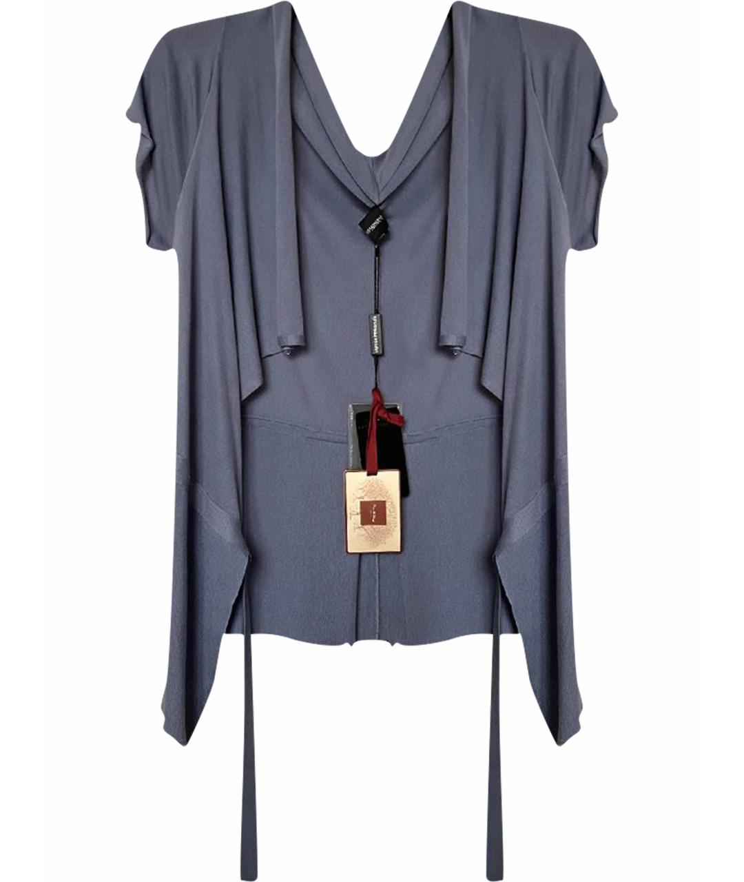 EMPORIO ARMANI Фиолетовый вискозный кардиган, фото 1