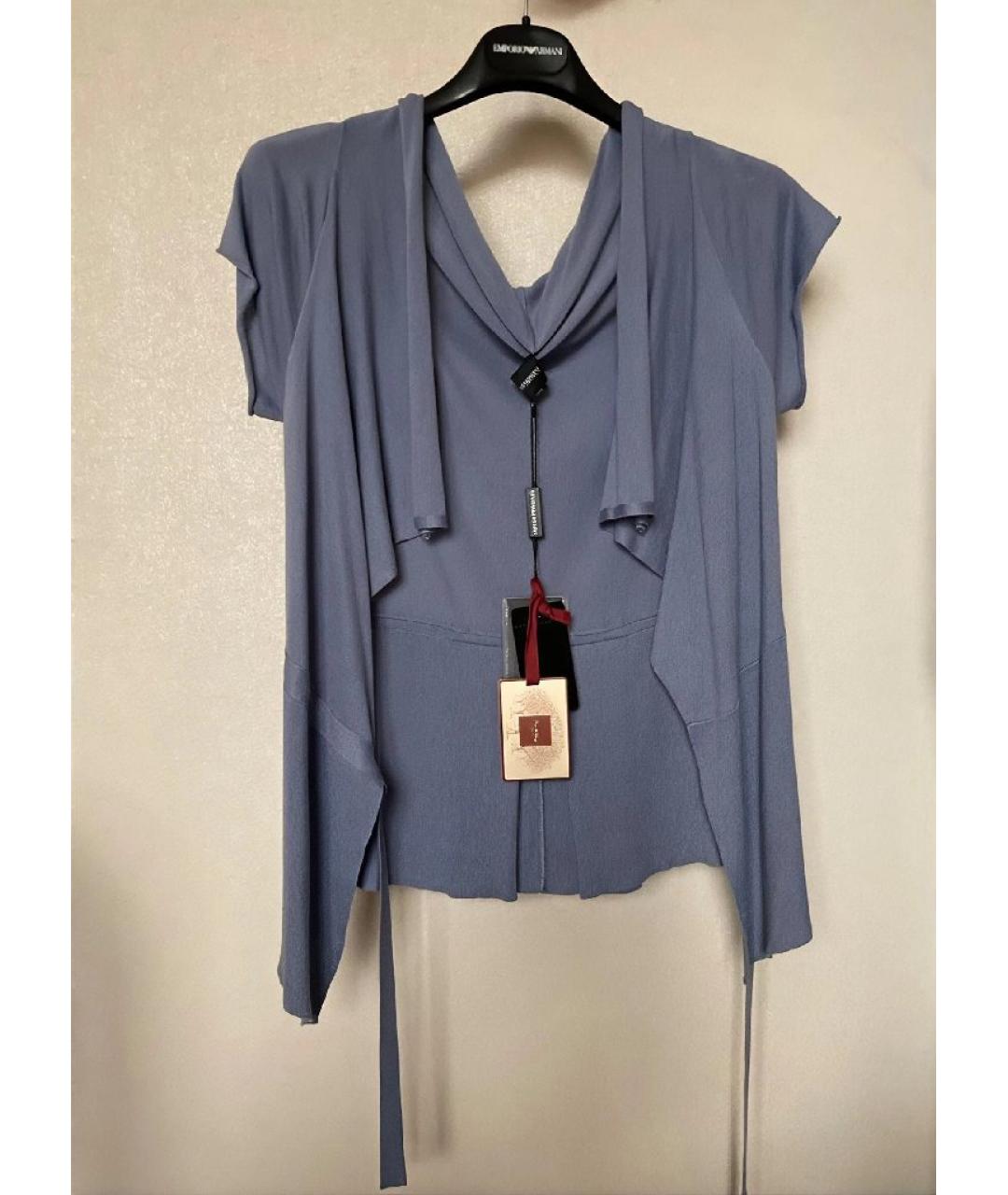 EMPORIO ARMANI Фиолетовый вискозный кардиган, фото 4