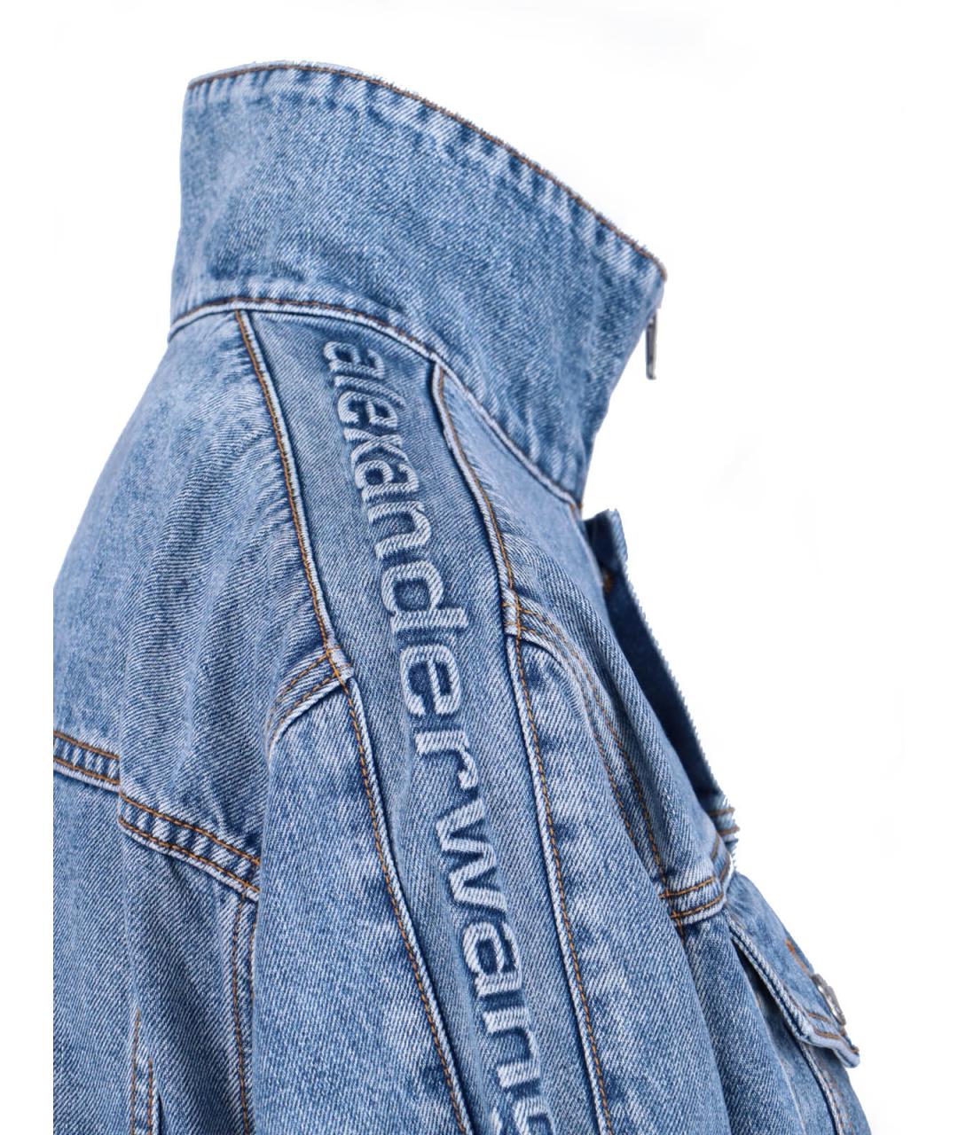 ALEXANDER WANG Синяя хлопковая куртка, фото 3