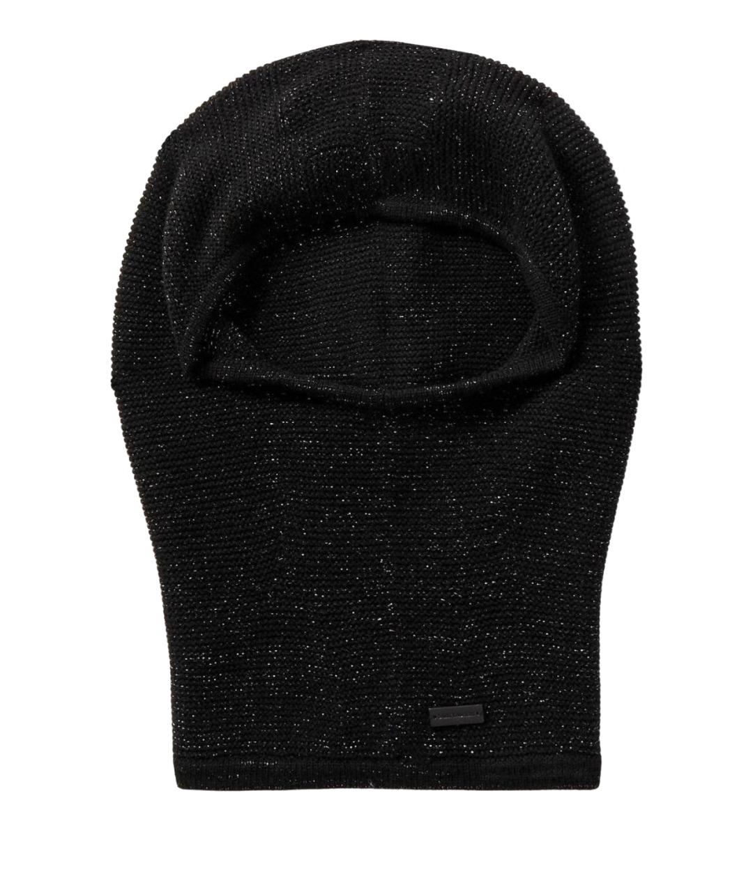 SAINT LAURENT Черный кашемировый капюшон, фото 1