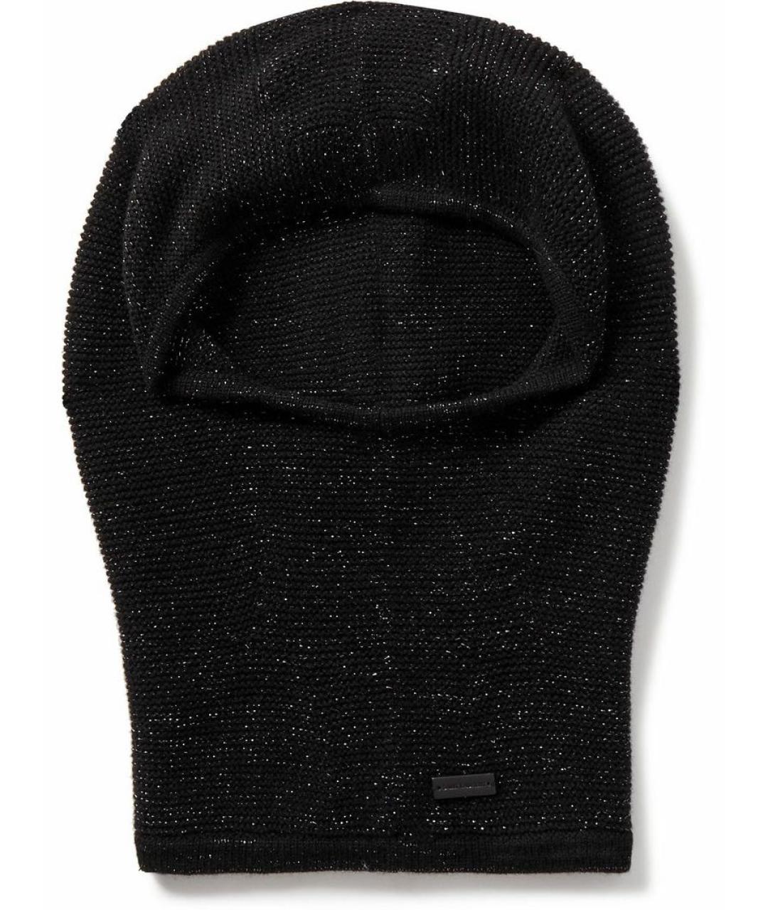 SAINT LAURENT Черный кашемировый капюшон, фото 7