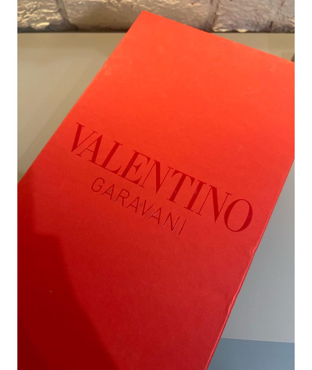 VALENTINO Белые кожаные низкие кроссовки / кеды, фото 7