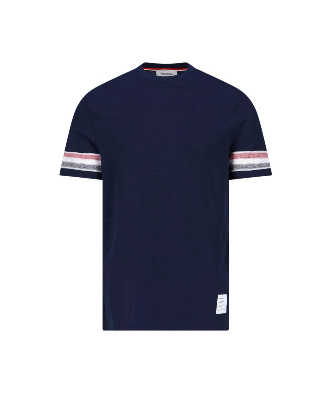 THOM BROWNE Синяя футболка, фото 1