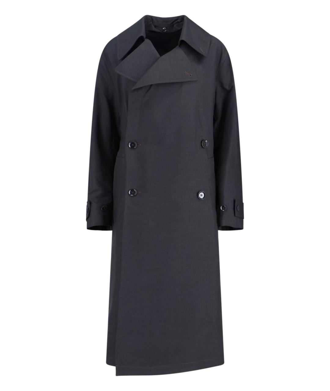 LEMAIRE Серый полиэстеровый тренч/плащ, фото 1