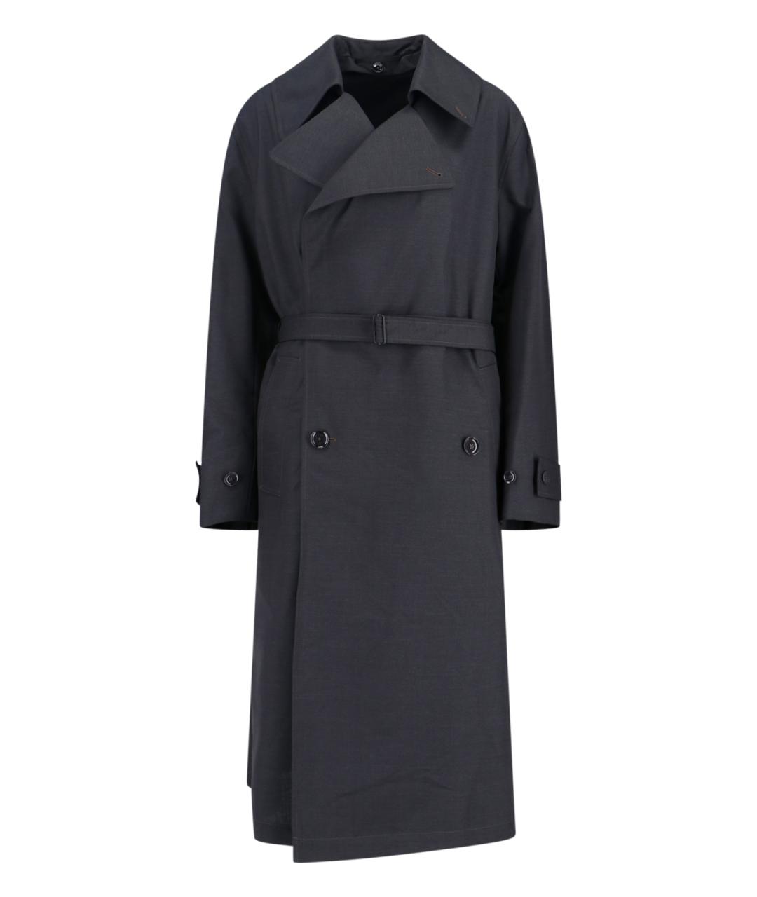 LEMAIRE Серый полиэстеровый тренч/плащ, фото 3