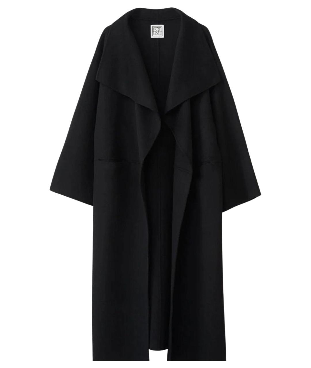 TOTEME Черное кашемировое пальто, фото 1