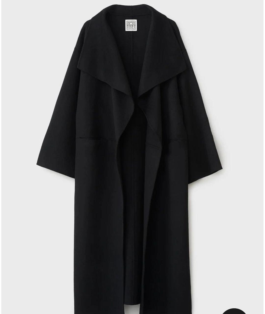 TOTEME Черное кашемировое пальто, фото 5
