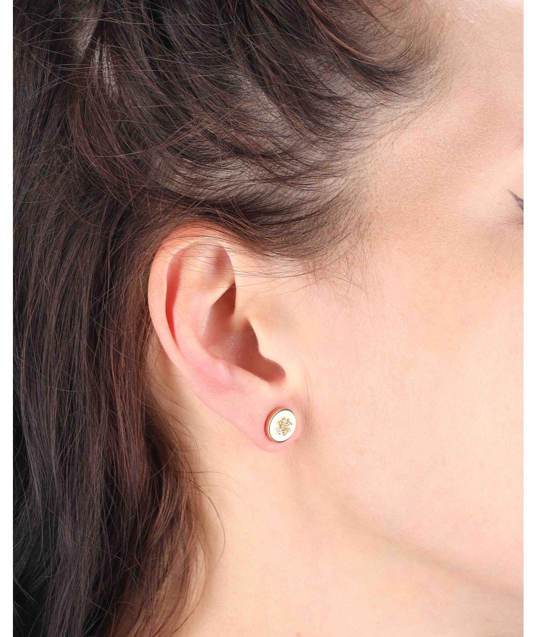 TORY BURCH Золотые металлические серьги, фото 2