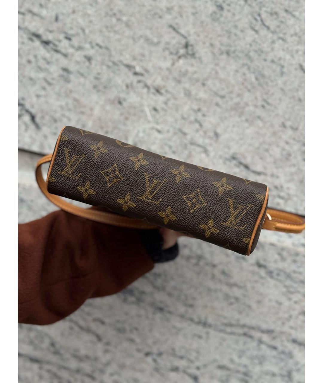 LOUIS VUITTON Коричневая сумка через плечо, фото 7
