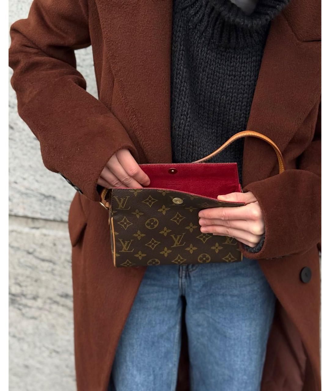 LOUIS VUITTON Коричневая сумка через плечо, фото 4