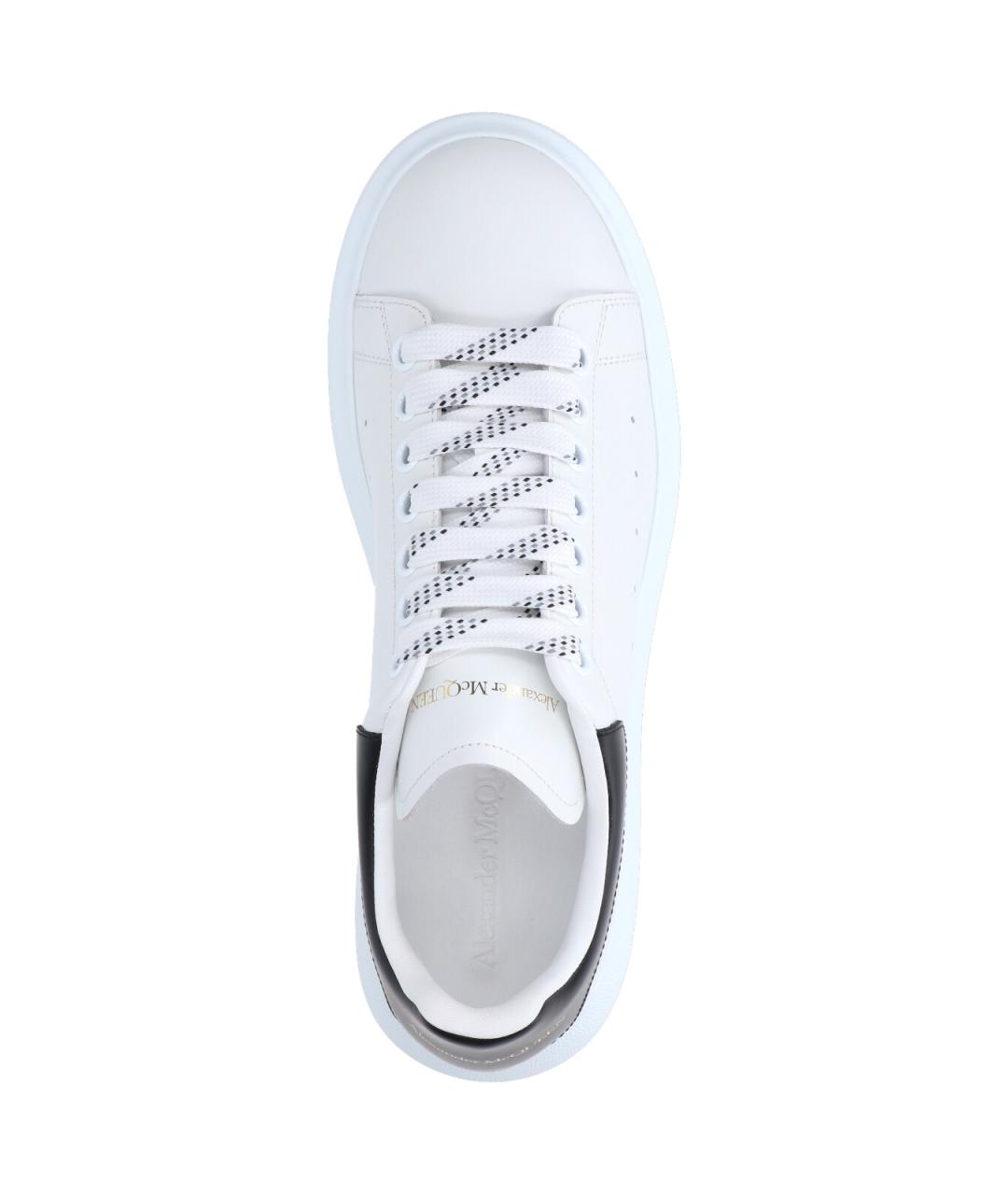 ALEXANDER MCQUEEN Белые кожаные низкие кроссовки / кеды, фото 5