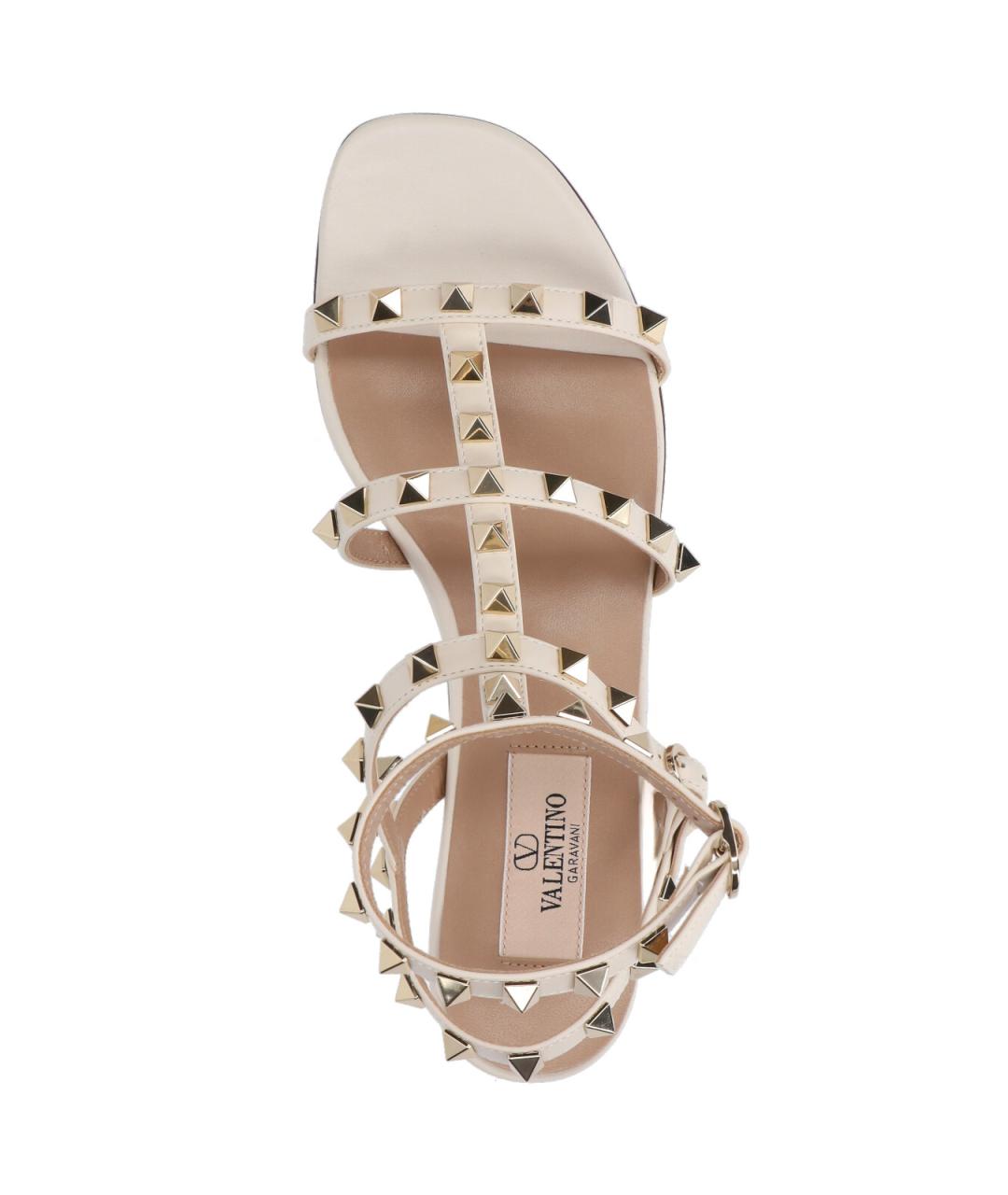 VALENTINO Белые кожаные босоножки, фото 5