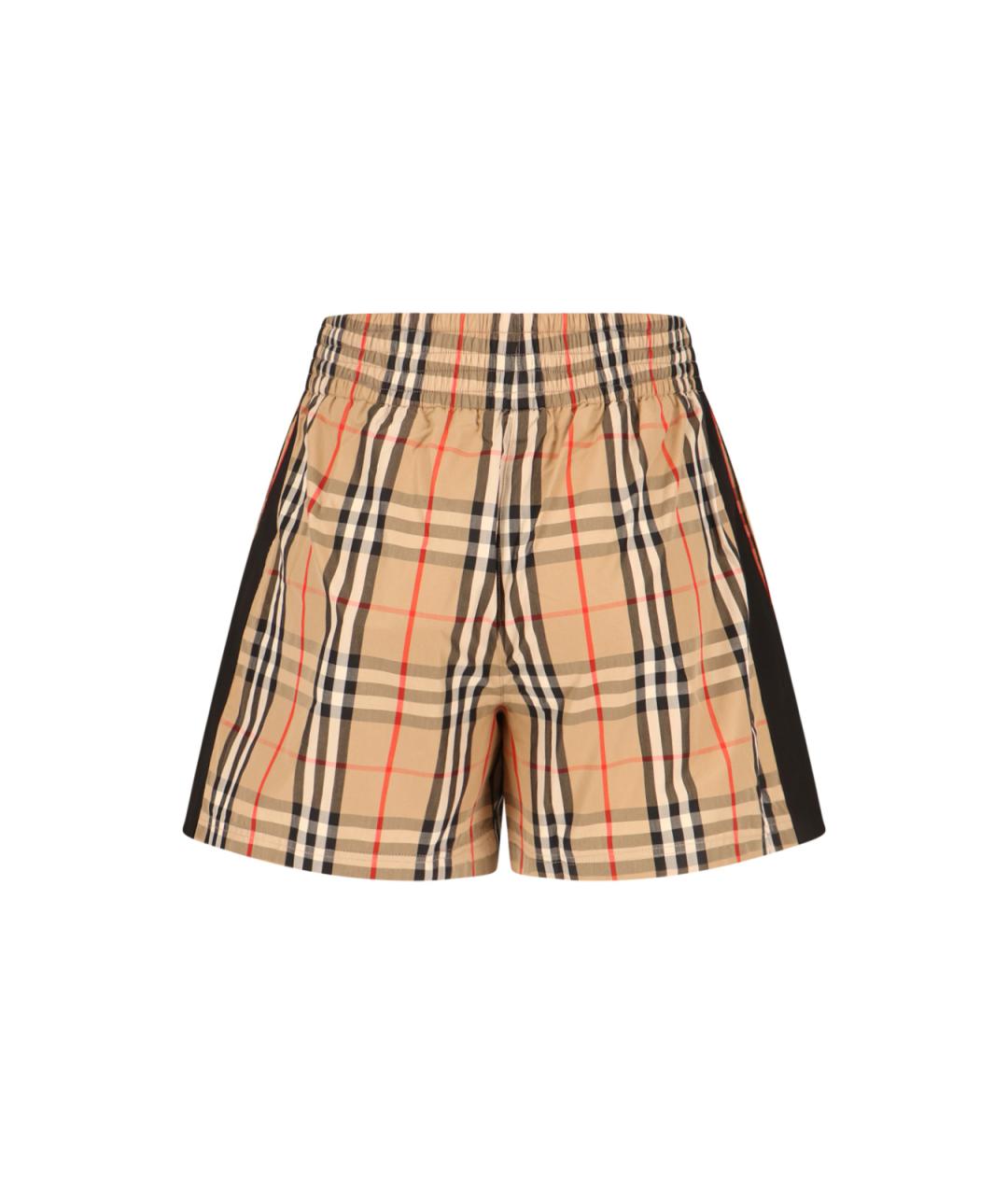 BURBERRY Бежевые хлопковые шорты, фото 2