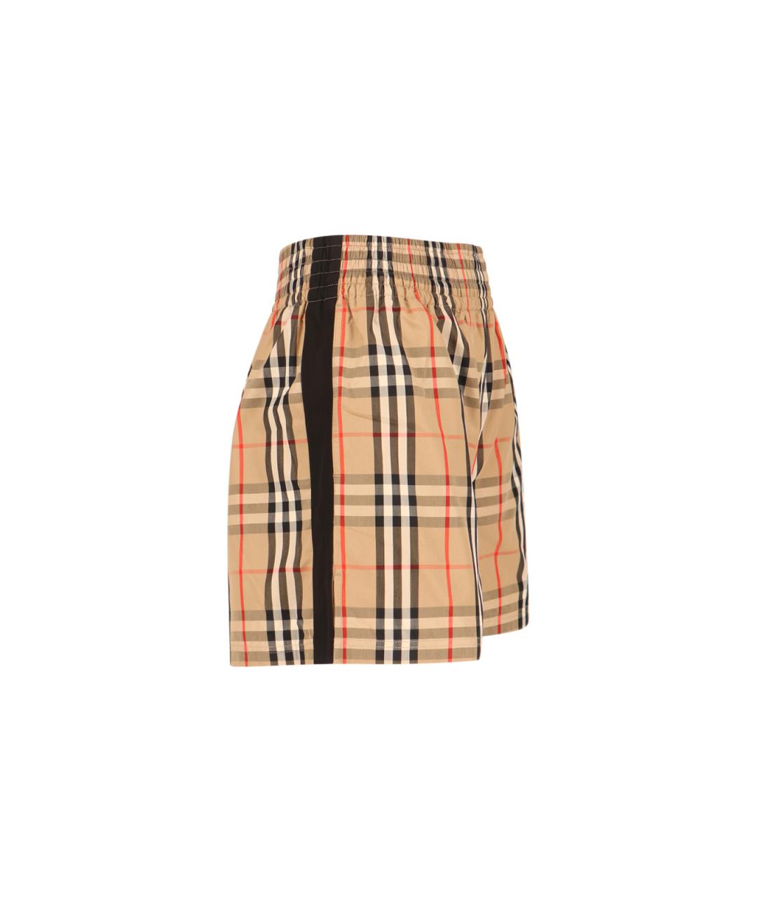 BURBERRY Бежевые хлопковые шорты, фото 3