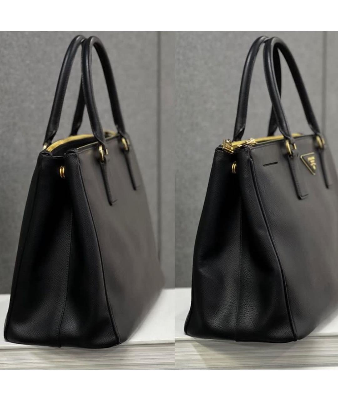 PRADA Черная кожаная сумка через плечо, фото 2