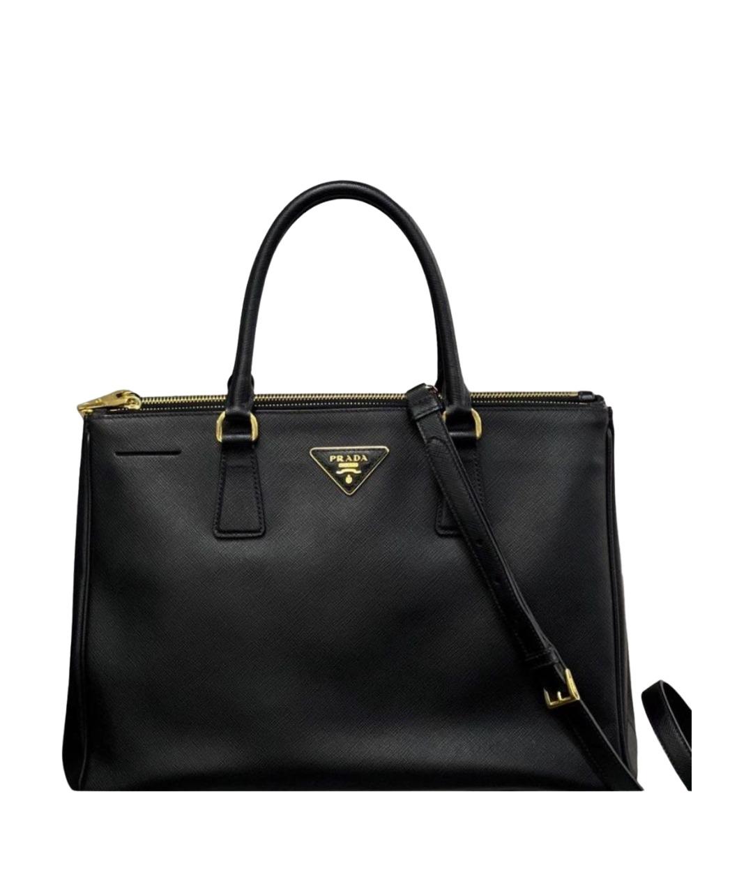 PRADA Черная кожаная сумка через плечо, фото 1