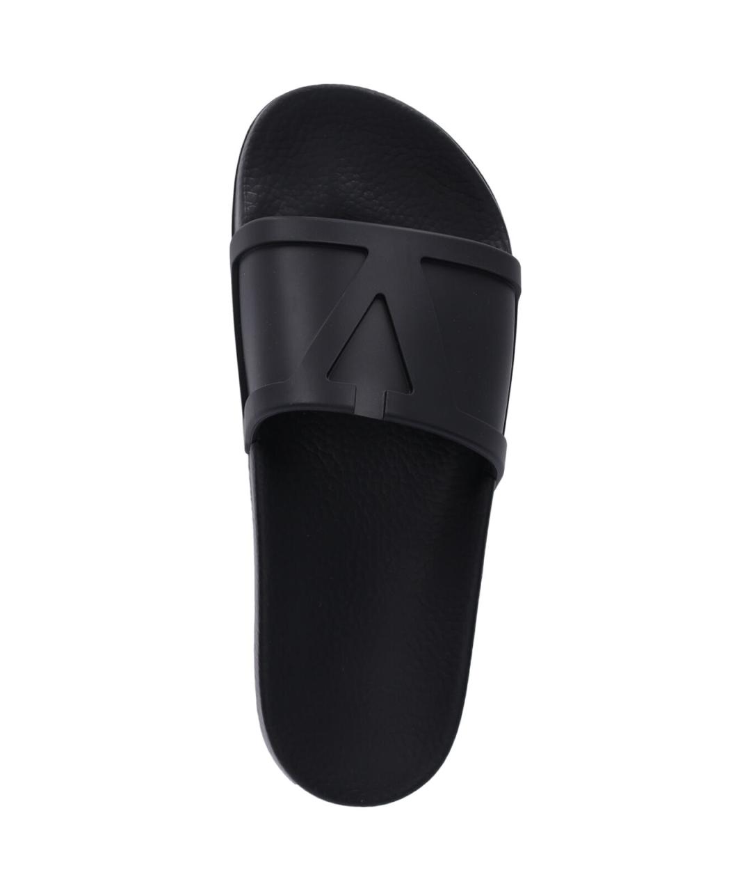 VALENTINO Черные резиновые шлепанцы, фото 5