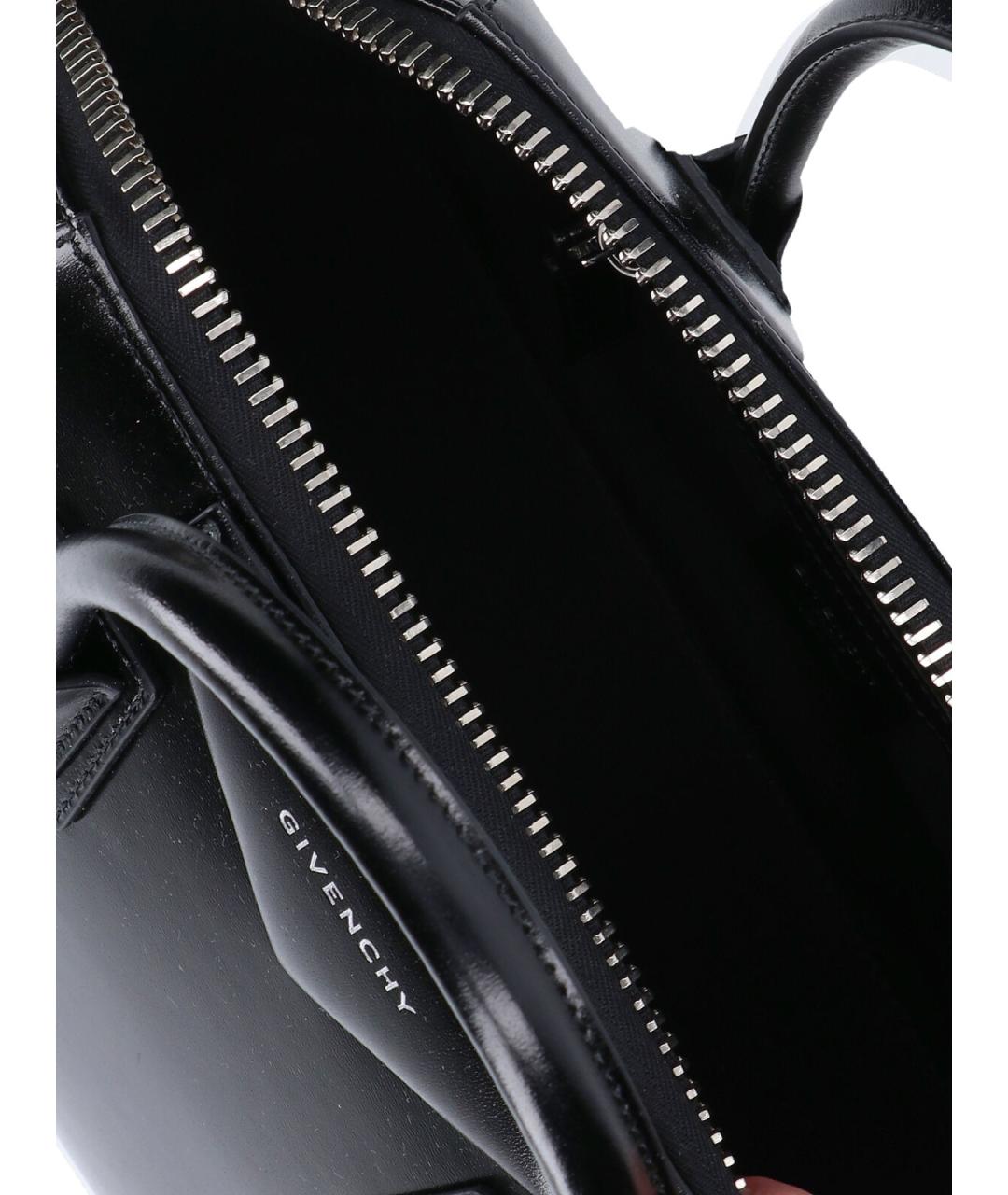 GIVENCHY Черная кожаная сумка тоут, фото 4