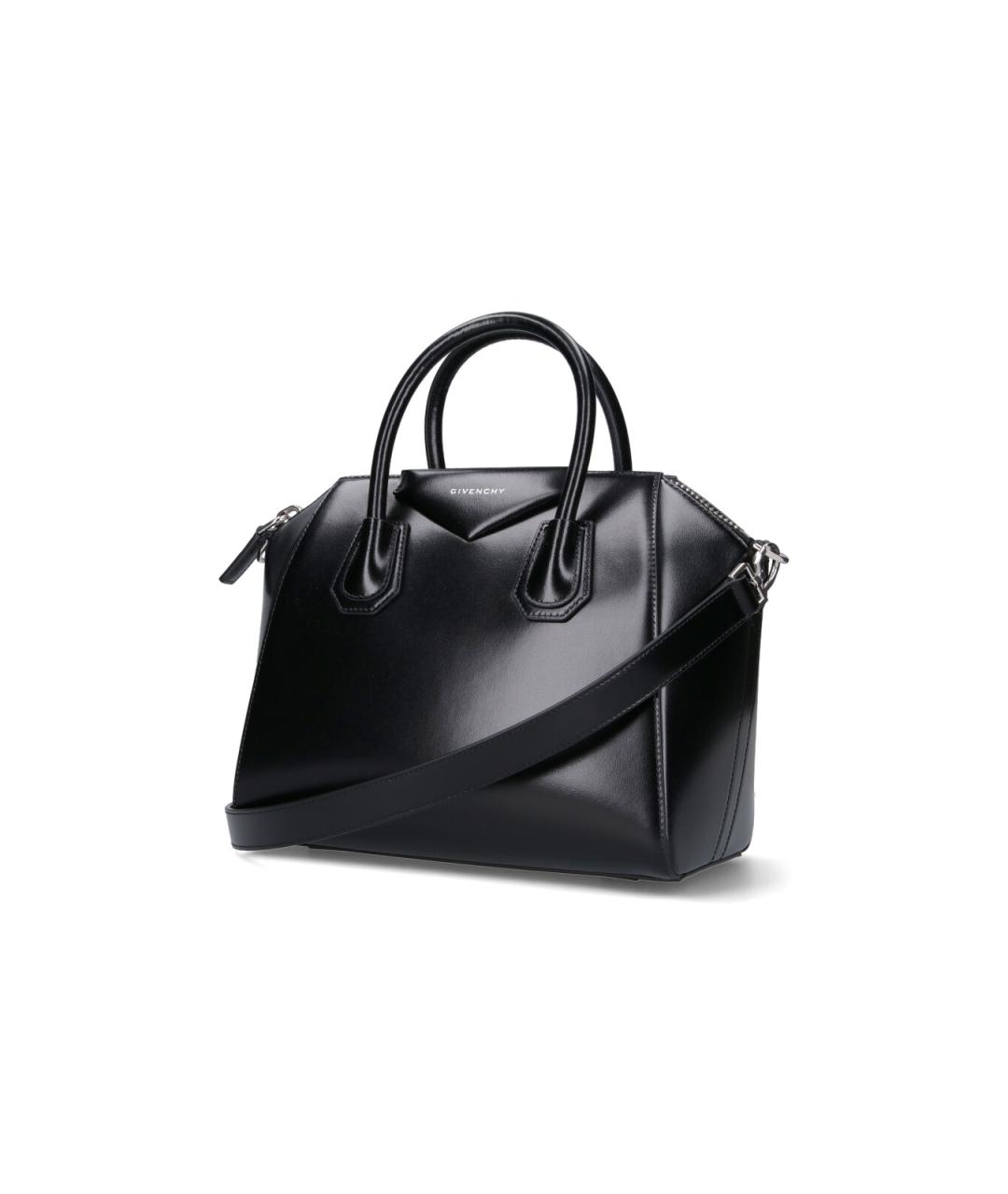 GIVENCHY Черная кожаная сумка тоут, фото 2