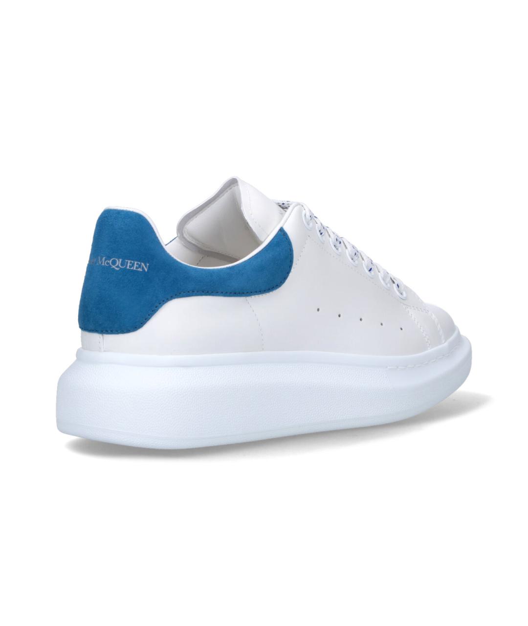 ALEXANDER MCQUEEN Белые кожаные низкие кроссовки / кеды, фото 4