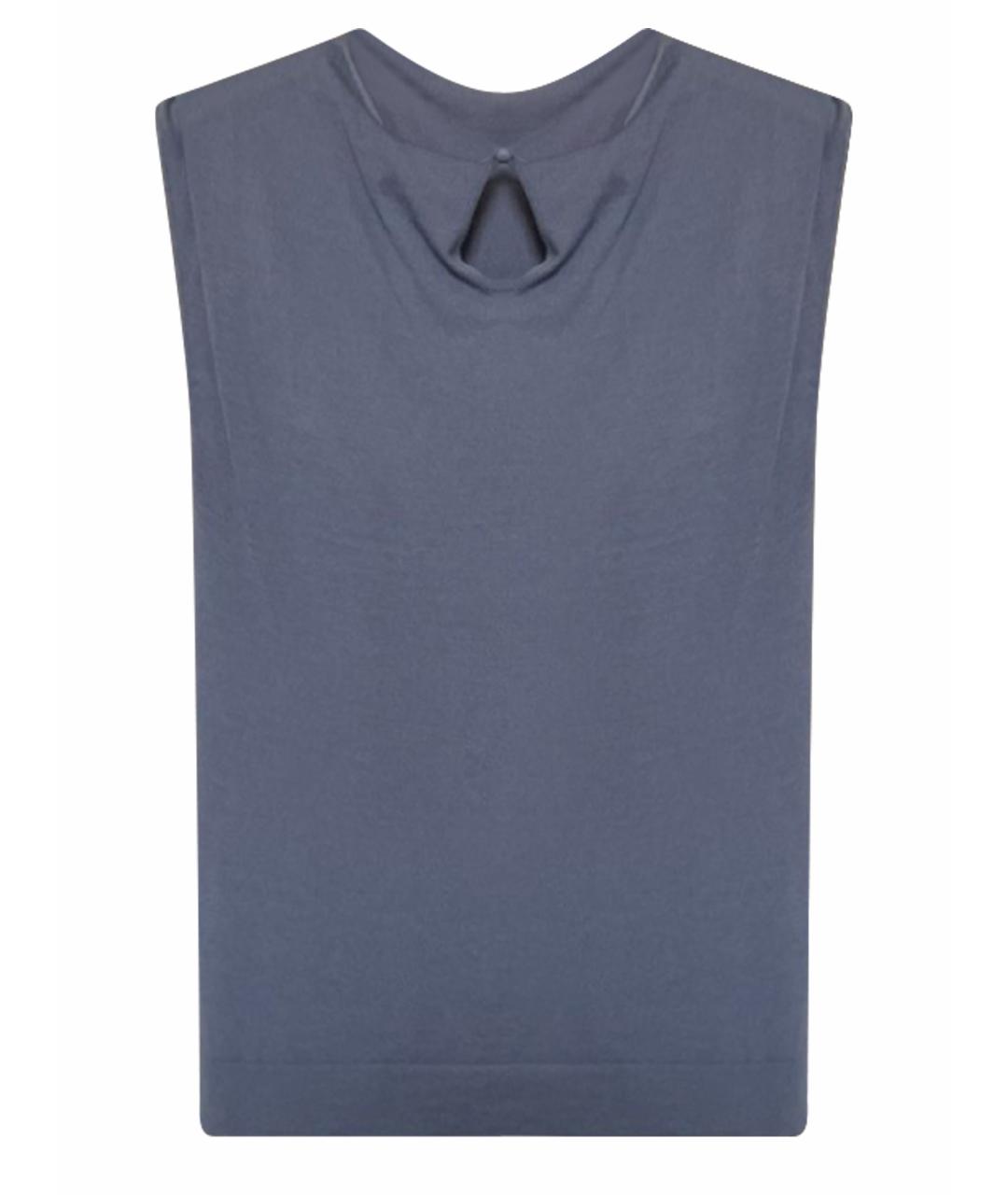 EMPORIO ARMANI Фиолетовый вискозный джемпер / свитер, фото 1