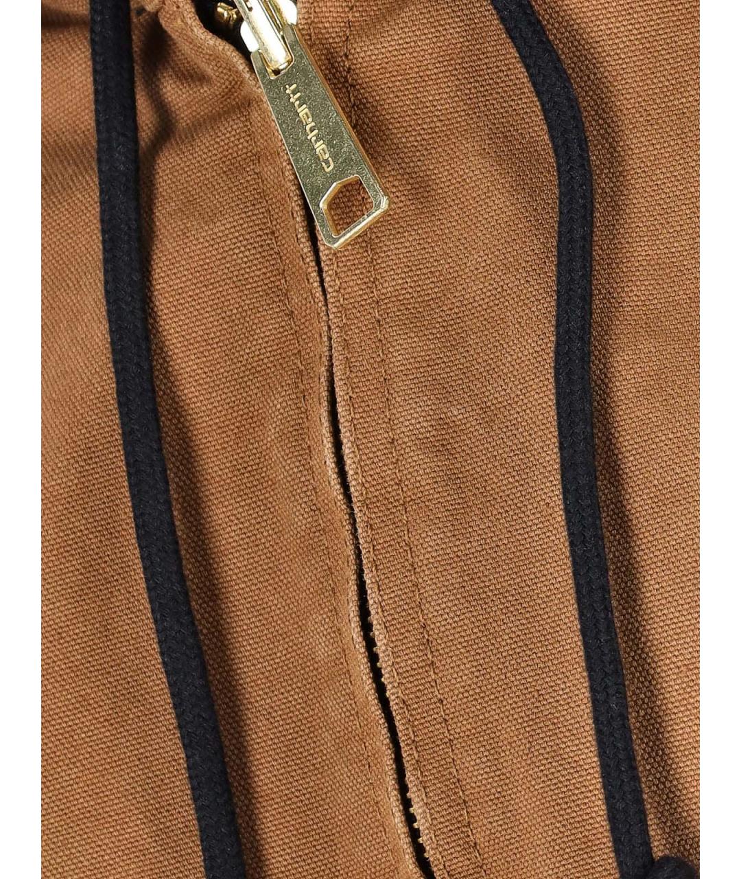 CARHARTT WIP Коричневая хлопковая куртка, фото 5