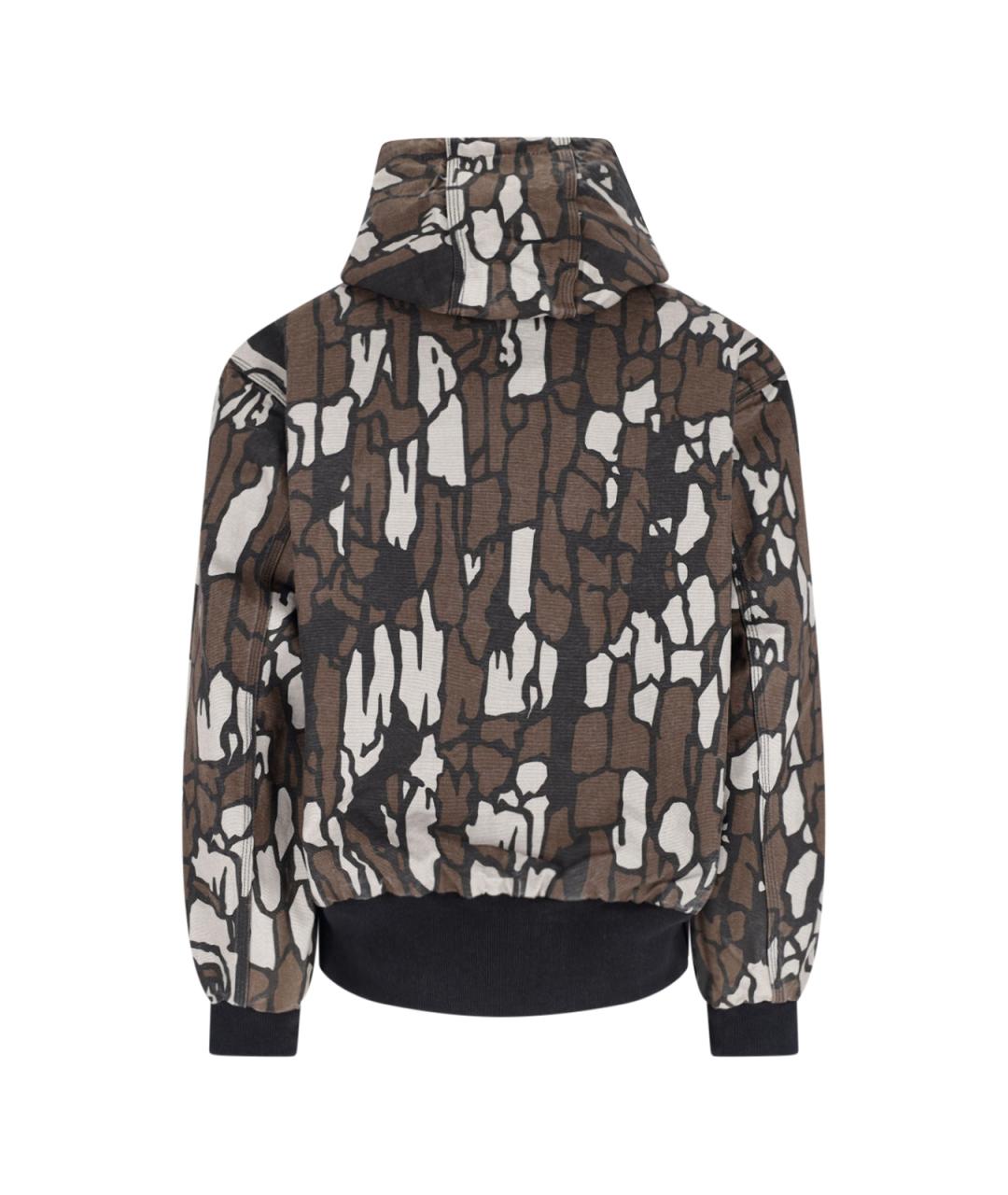 CARHARTT WIP Коричневая хлопковая куртка, фото 4