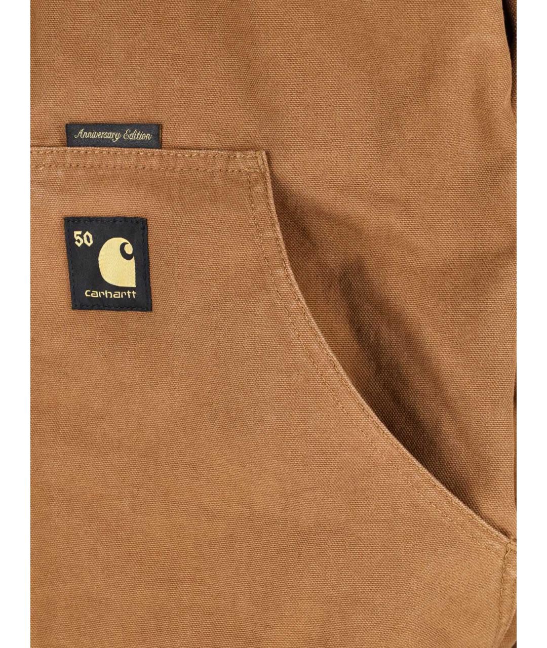 CARHARTT WIP Коричневая хлопковая куртка, фото 6