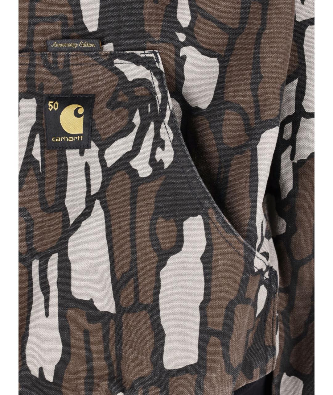 CARHARTT WIP Коричневая хлопковая куртка, фото 7