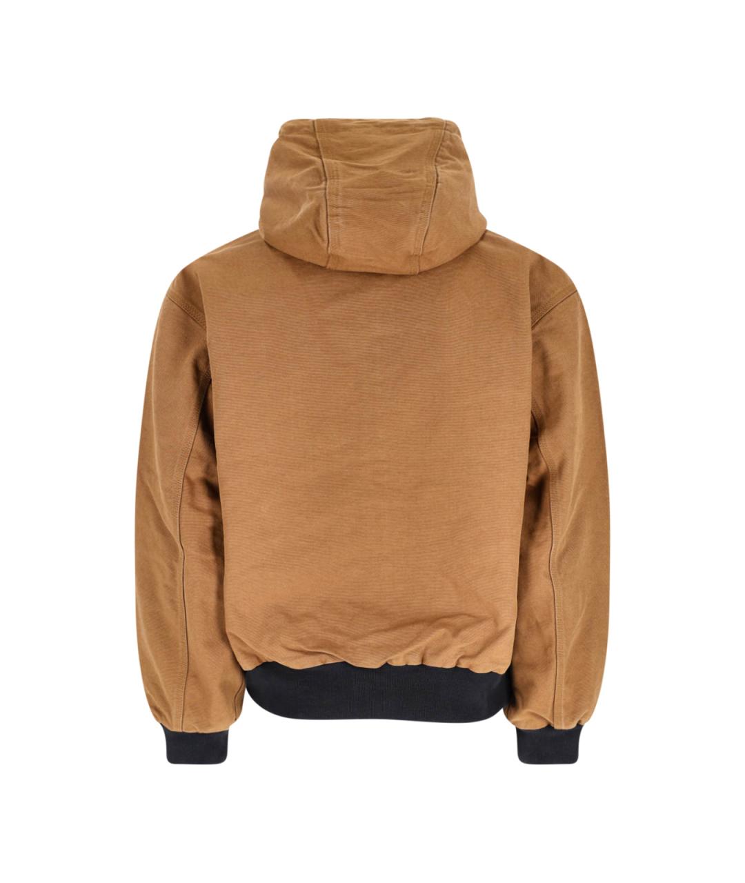 CARHARTT WIP Коричневая хлопковая куртка, фото 2