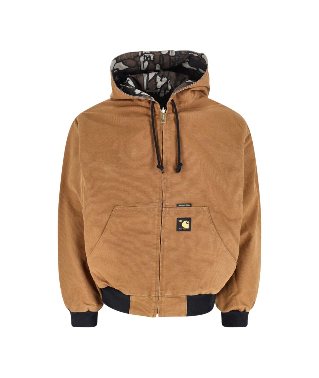 CARHARTT WIP Коричневая хлопковая куртка, фото 1