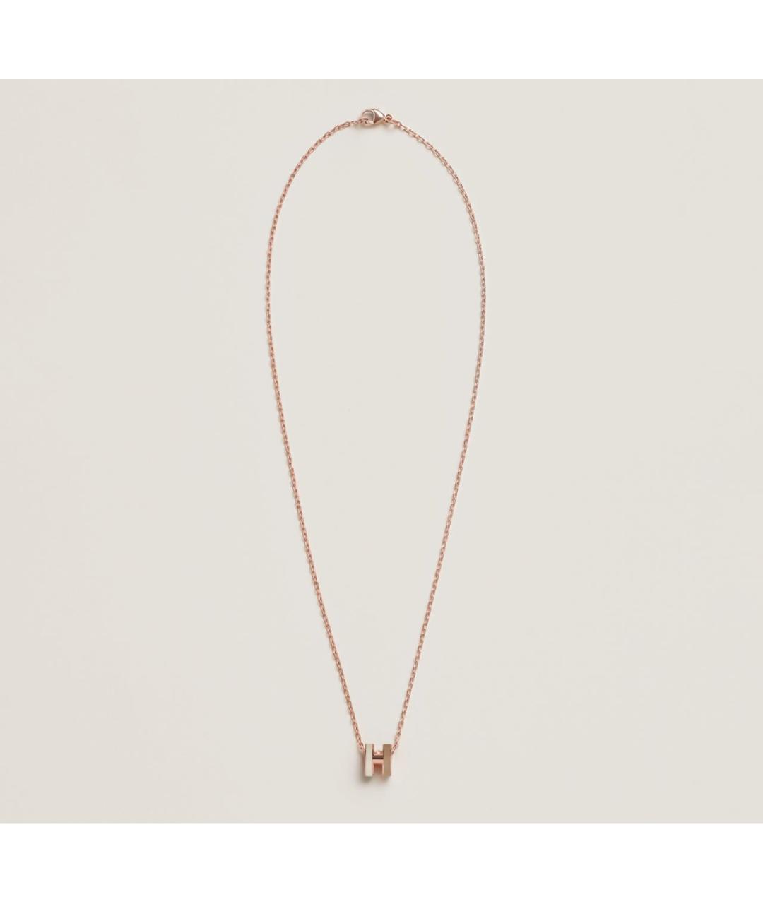 HERMES Бежевая металлическая подвеска, фото 2