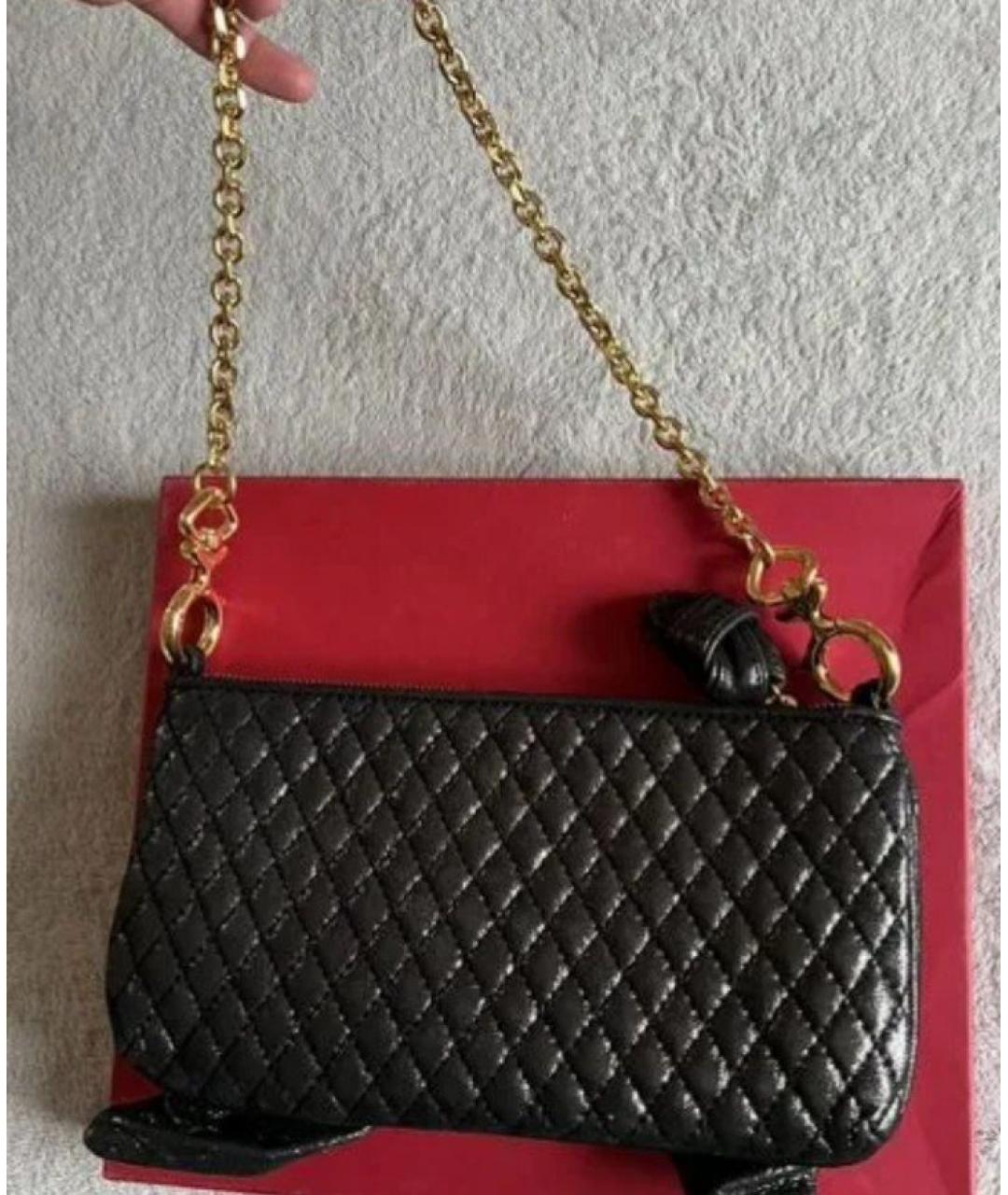 JUICY COUTURE Черная кожаная сумка с короткими ручками, фото 5